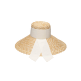 Mirabel Grosgrain Wide-Brim Sunhat