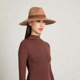 Emmanuelle Camel Brushed Wool Felt