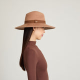 Emmanuelle Camel Brushed Wool Felt