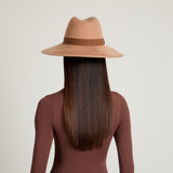 Emmanuelle Camel Brushed Wool Felt