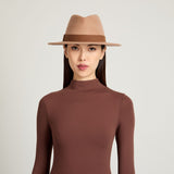 Emmanuelle in Bone Mélange Brushed Wool Felt