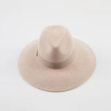 Emmanuelle in Bone Mélange Brushed Wool Felt