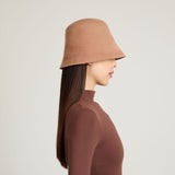 Anaïs in Black Brushed Wool Felt