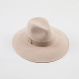 Emmanuelle in Bone Mélange Brushed Wool Felt