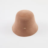 Anaïs in Black Brushed Wool Felt