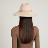 Emmanuelle in Bone Mélange Brushed Wool Felt