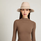 Georgina in Bone Mélange Wool Felt