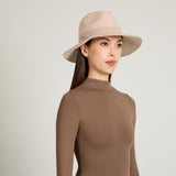Georgina in Bone Mélange Wool Felt