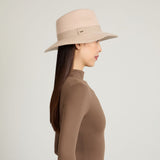 Georgina in Bone Mélange Wool Felt