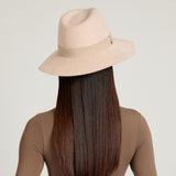 Georgina in Bone Mélange Wool Felt