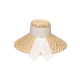 Mirabel Grosgrain Wide-Brim Sunhat