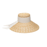 Mirabel Grosgrain Wide-Brim Sunhat
