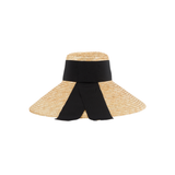 Mirabel Grosgrain Wide-Brim Sunhat