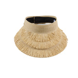 Lexi Lacquered Straw Visor