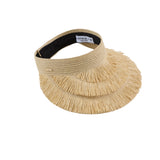 Lexi Lacquered Straw Visor