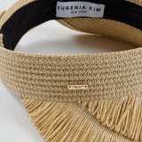 Lexi Lacquered Straw Visor