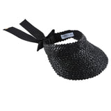 Ricky Lacquered Straw Visor