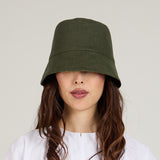 Yuki Linen Reversible Bucket Hat