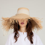 Mirabel Raffia Wide-Brim Sunhat