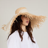 Mirabel Raffia Wide-Brim Sunhat