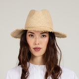 Sandy Fine Raffia Fedora