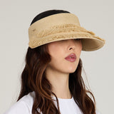 Lexi Lacquered Straw Visor