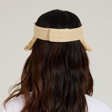 Lexi Lacquered Straw Visor