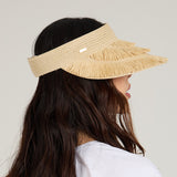 Lexi Lacquered Straw Visor