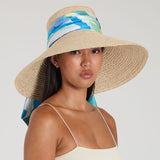 Mirabel Straw Wide-Brim Sunhat