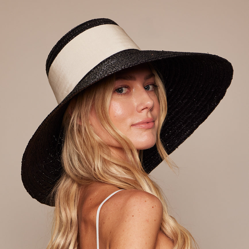 Mirabel in Black w/Ivory Grosgrain Tail - Eugenia Kim