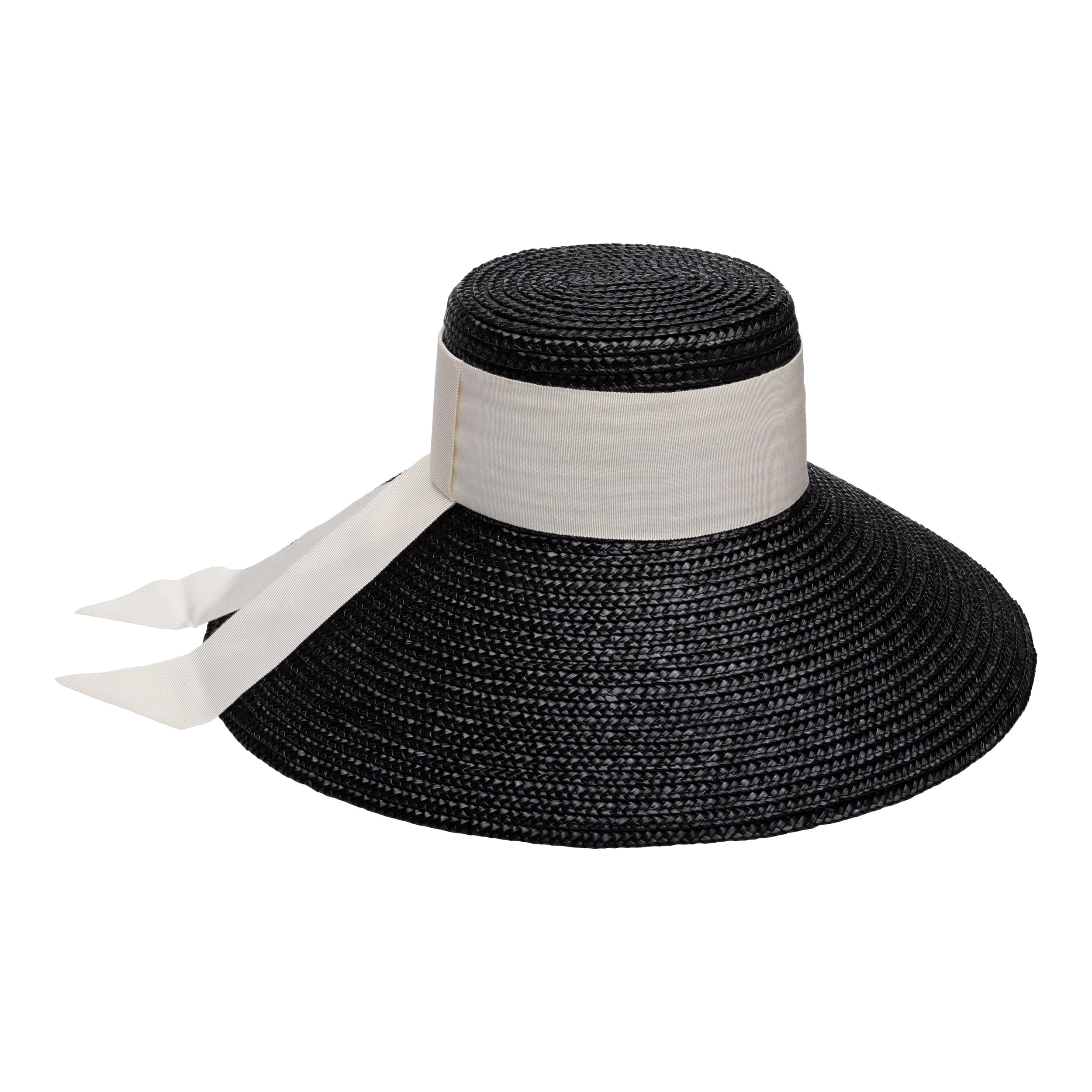 Mirabel in Black w/Ivory Grosgrain Tail - Eugenia Kim