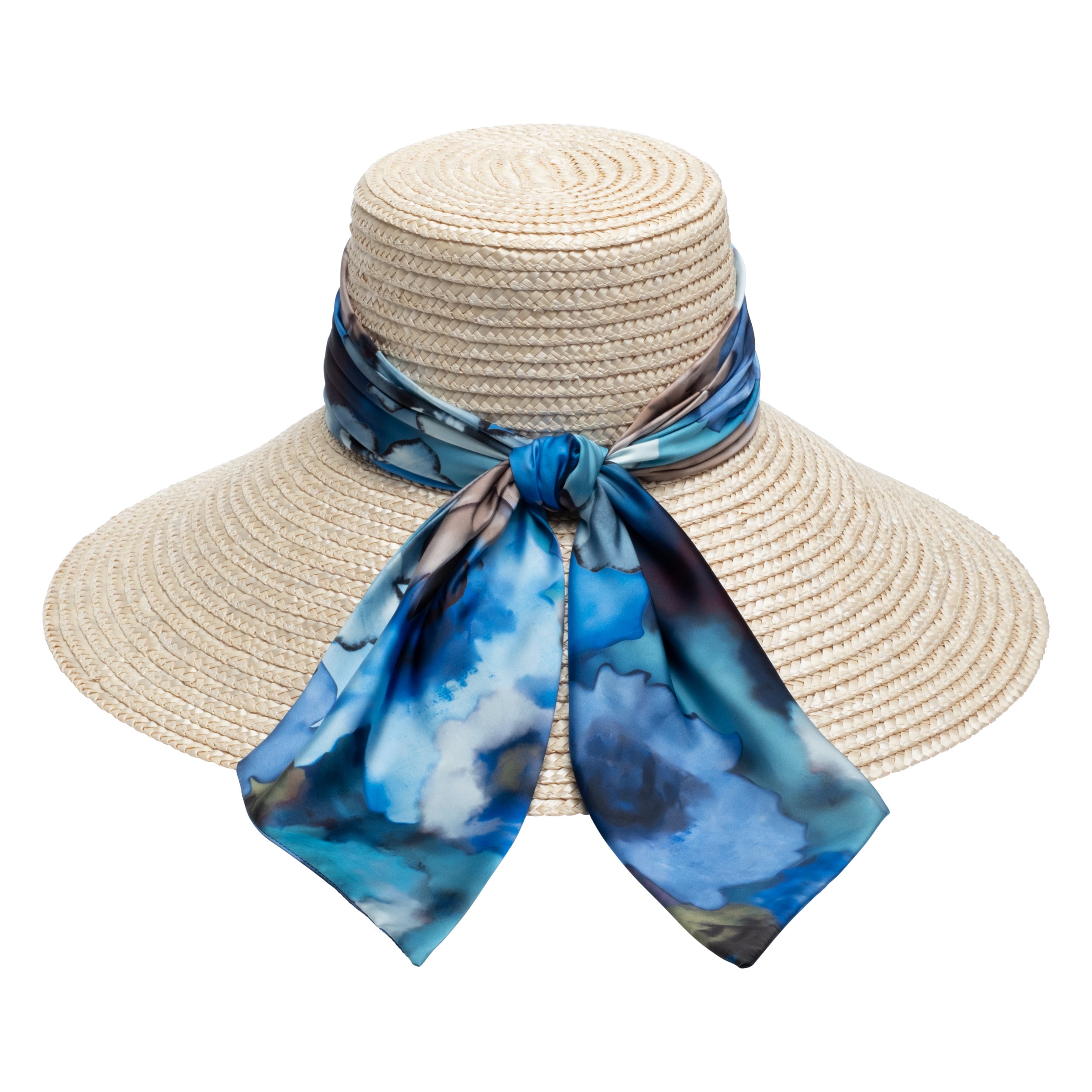 Women's Wide Brim Floral Print Sun Hat