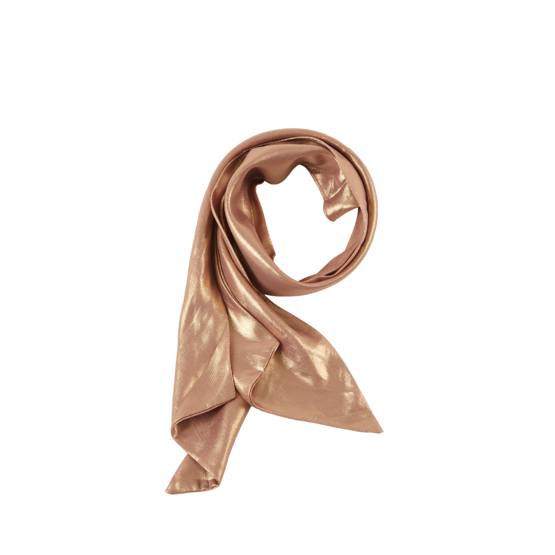 Cassidy Scarf in Rose Gold Shimmer Chiffon - Eugenia Kim