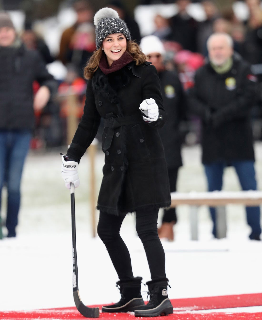 Kate Middleton wears Eugenia Kim Rain Beanie in Charcoal