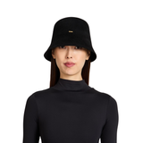 Anaïs in Black Brushed Wool Felt