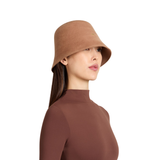 Anaïs in Black Brushed Wool Felt