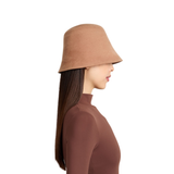 Anaïs in Black Brushed Wool Felt