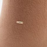 Anaïs in Black Brushed Wool Felt