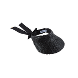 Ricky Lacquered Straw Visor