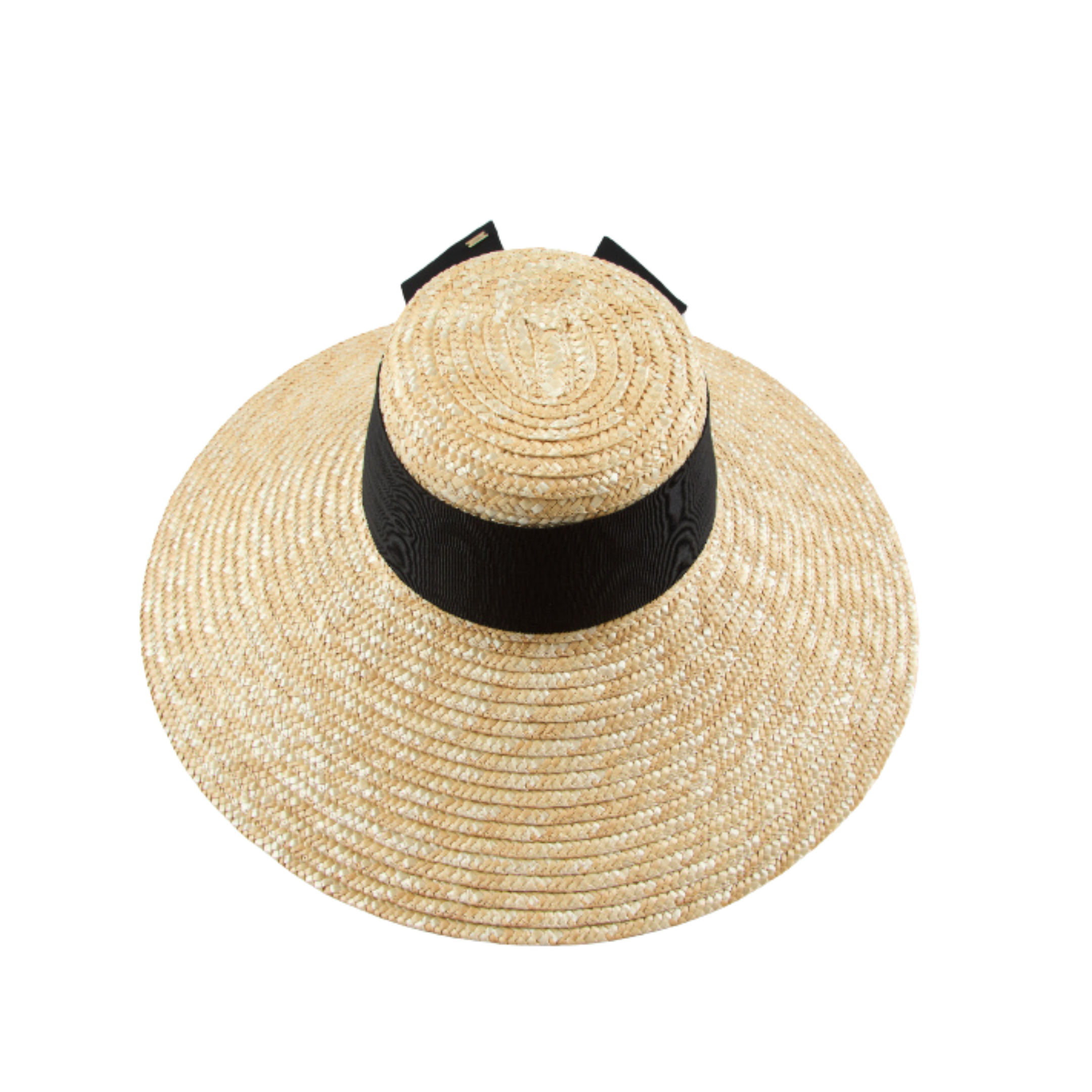 Mirabel Grosgrain Wide-Brim Sunhat