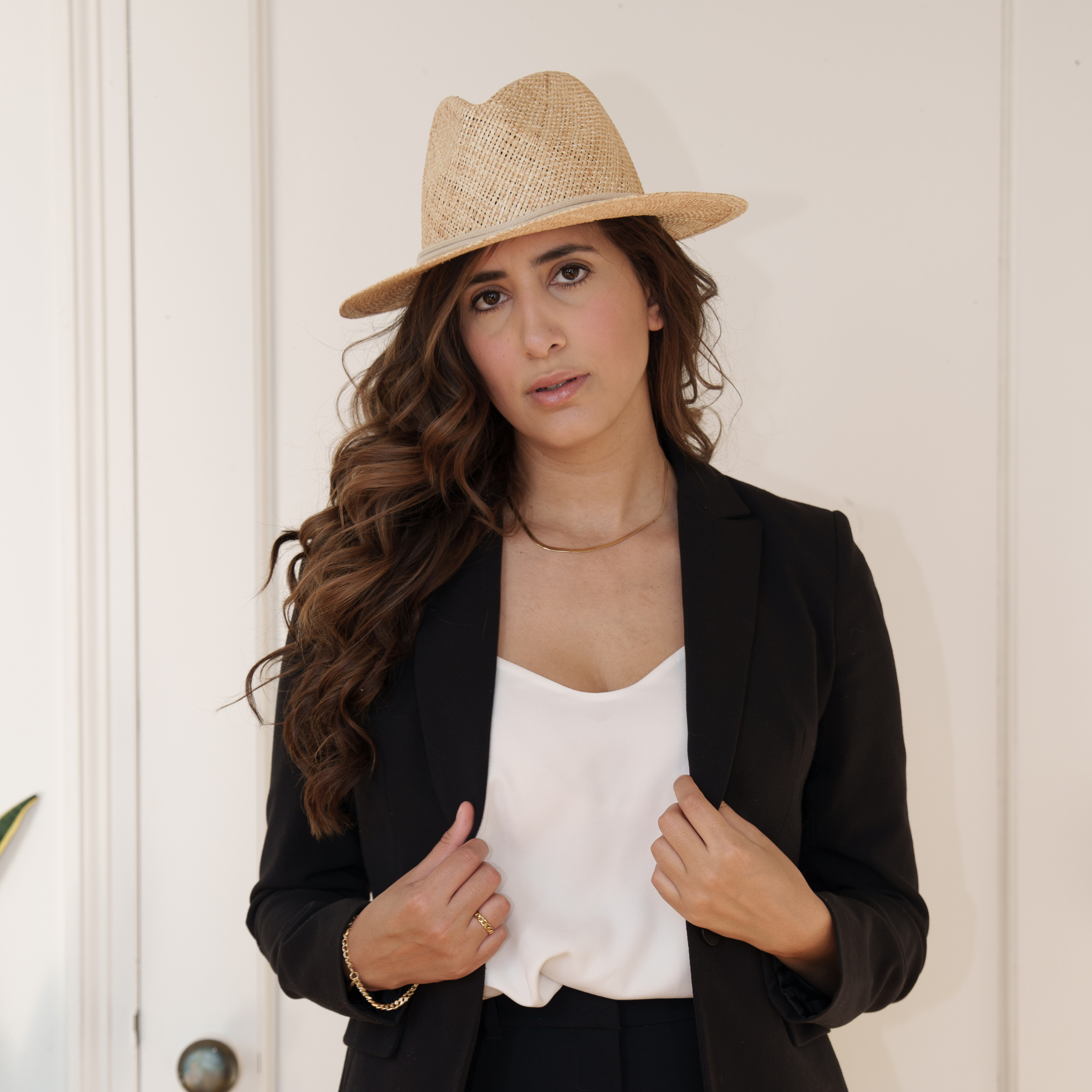 Lillian in Natural w/Camel Cord Band - Eugenia Kim