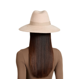 Emmanuelle in Bone Mélange Brushed Wool Felt