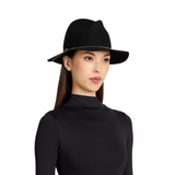 Sandy in Black Wool Felt