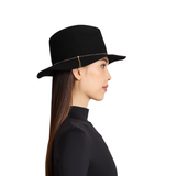 Sandy in Black Wool Felt