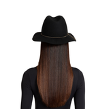 Sandy in Black Wool Felt