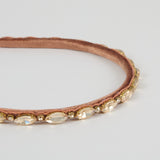 Lux Headband – Gold Crystal and Panné Velvet