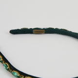 Lux Headband – Emerald Crystal and Panné Velvet