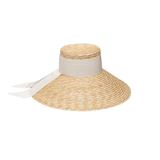 Mirabel Grosgrain Wide-Brim Sunhat
