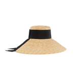 Mirabel Grosgrain Wide-Brim Sunhat