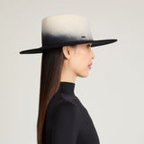 Harlowe in Black Gradient Wool Felt